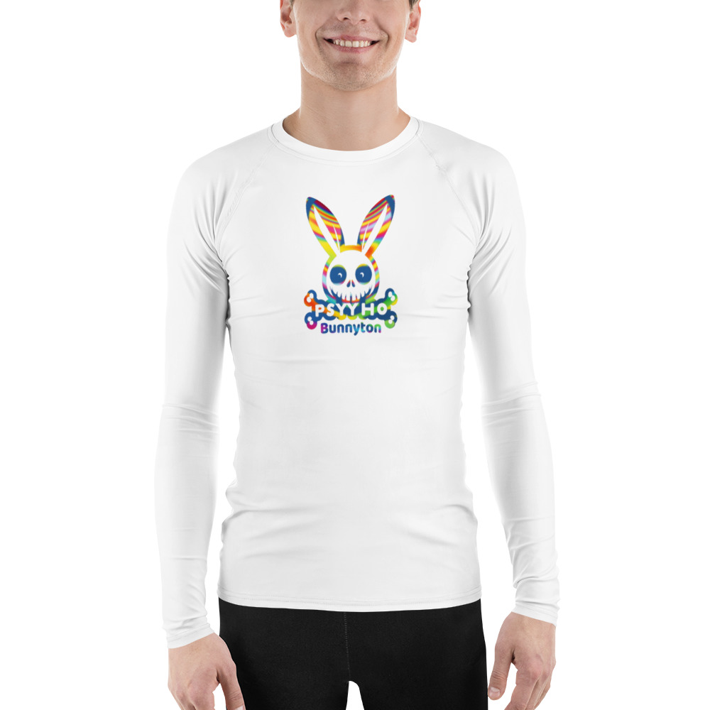 JL Psyyho Bunnyton Multicolor Logo Men's Rash Guard - Gym Lovers