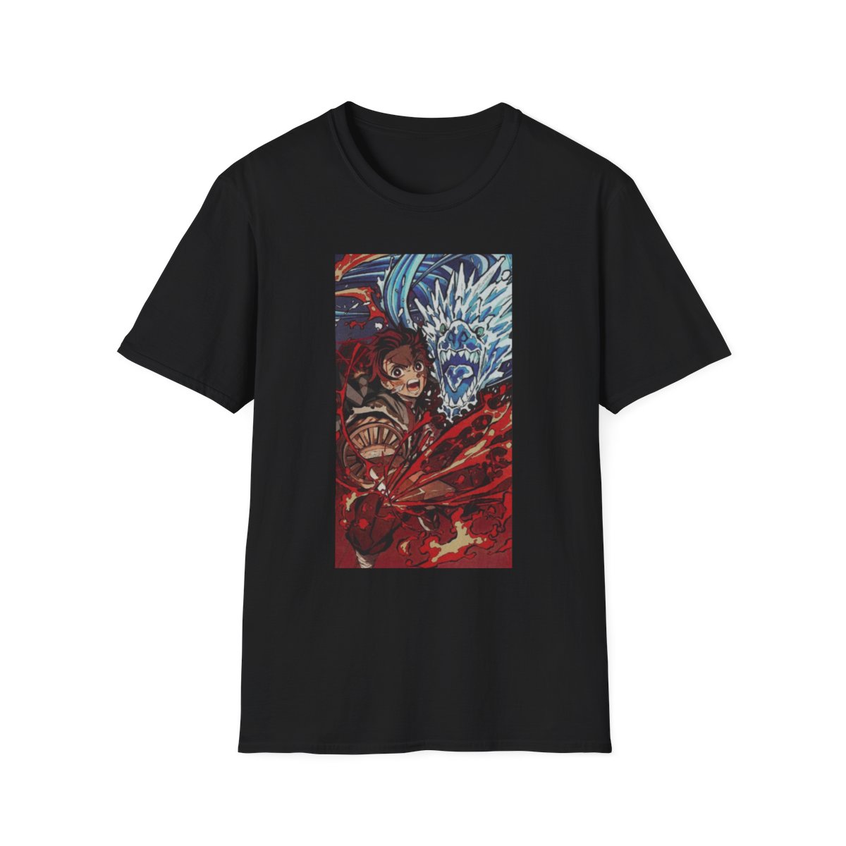 Demon Slayer Unisex JL Anime T-Shirt Softstyle - Tanjiro Technic 1