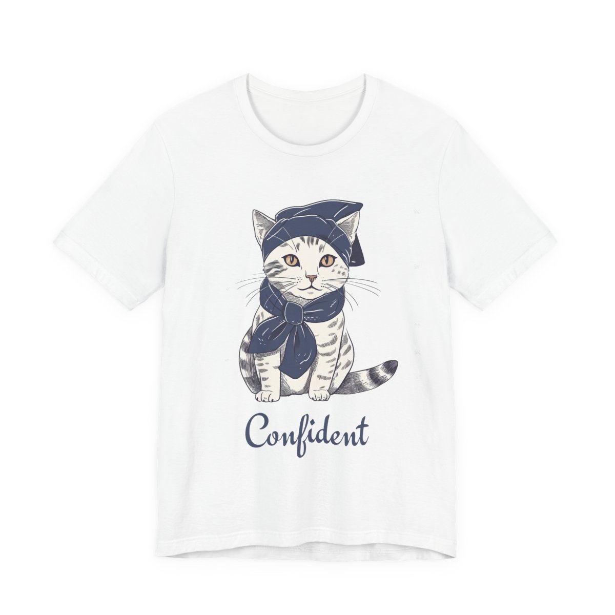 Confident Cat Tee, Unisex Jersey Short Sleeve Tee, Cat Lovers Tee