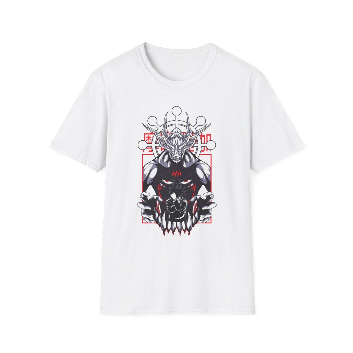 JJK Unisex JL Anime T-Shirt Softstyle - Fishiguro Attacked