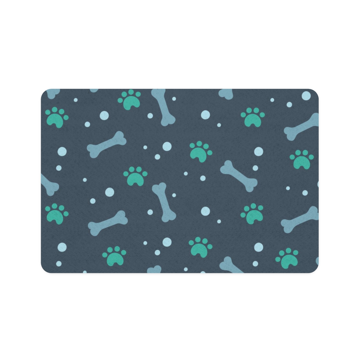 Pet Food Mat Non-Slip Waterproof Pet Food Mat, Dog Mat for Food and Water(12x18)