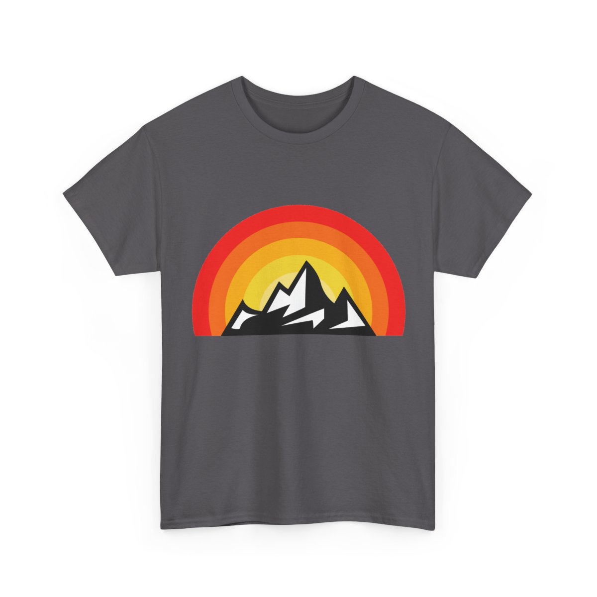 Unisex Heavy Cotton Tee, mountain t-shirt, summer t-shirt, sunny t-shirt