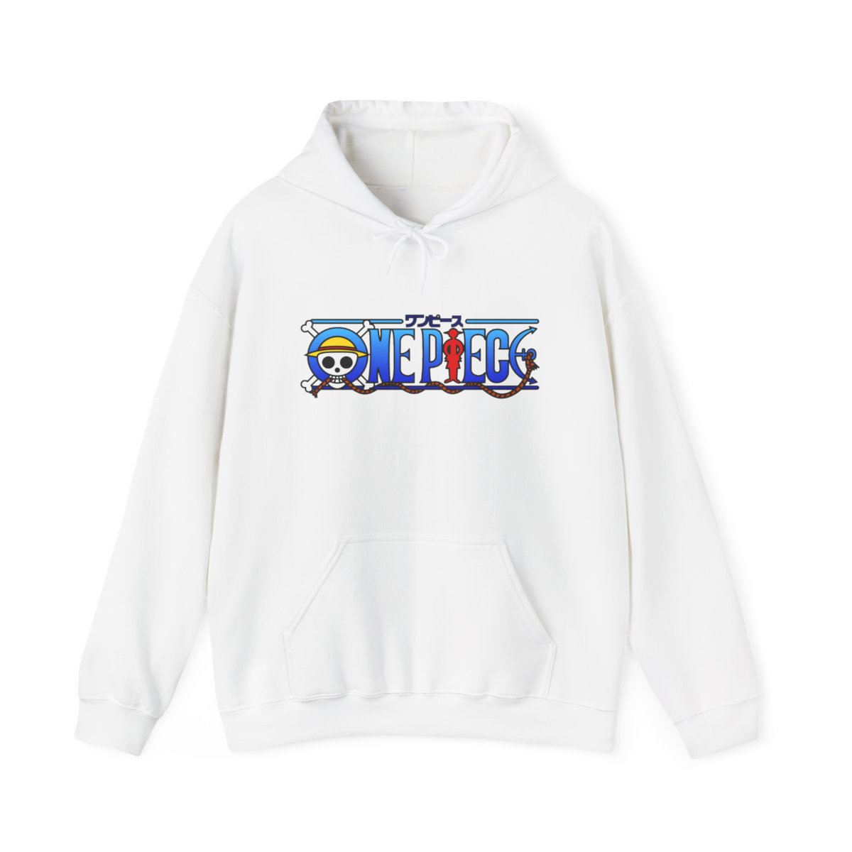 Unisex Heavy Blend JL Anime Hooded Sweatshirt - One Piece Luffy