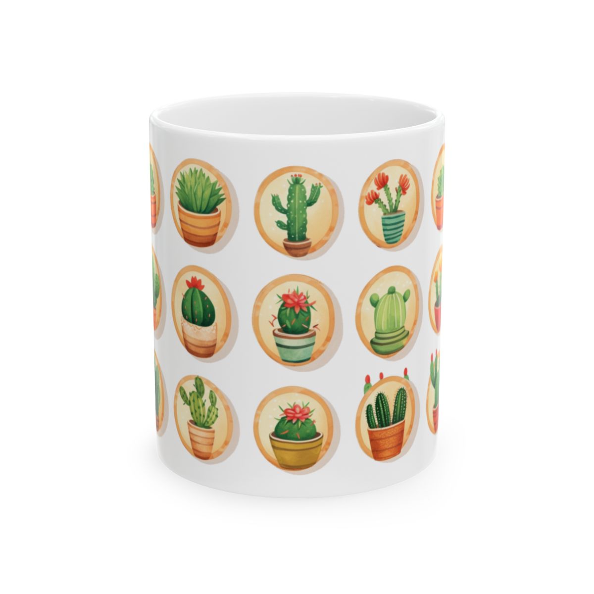 Mushrooms mug, colorful mushroom mug, vintage mushroom mug, ceramic mug