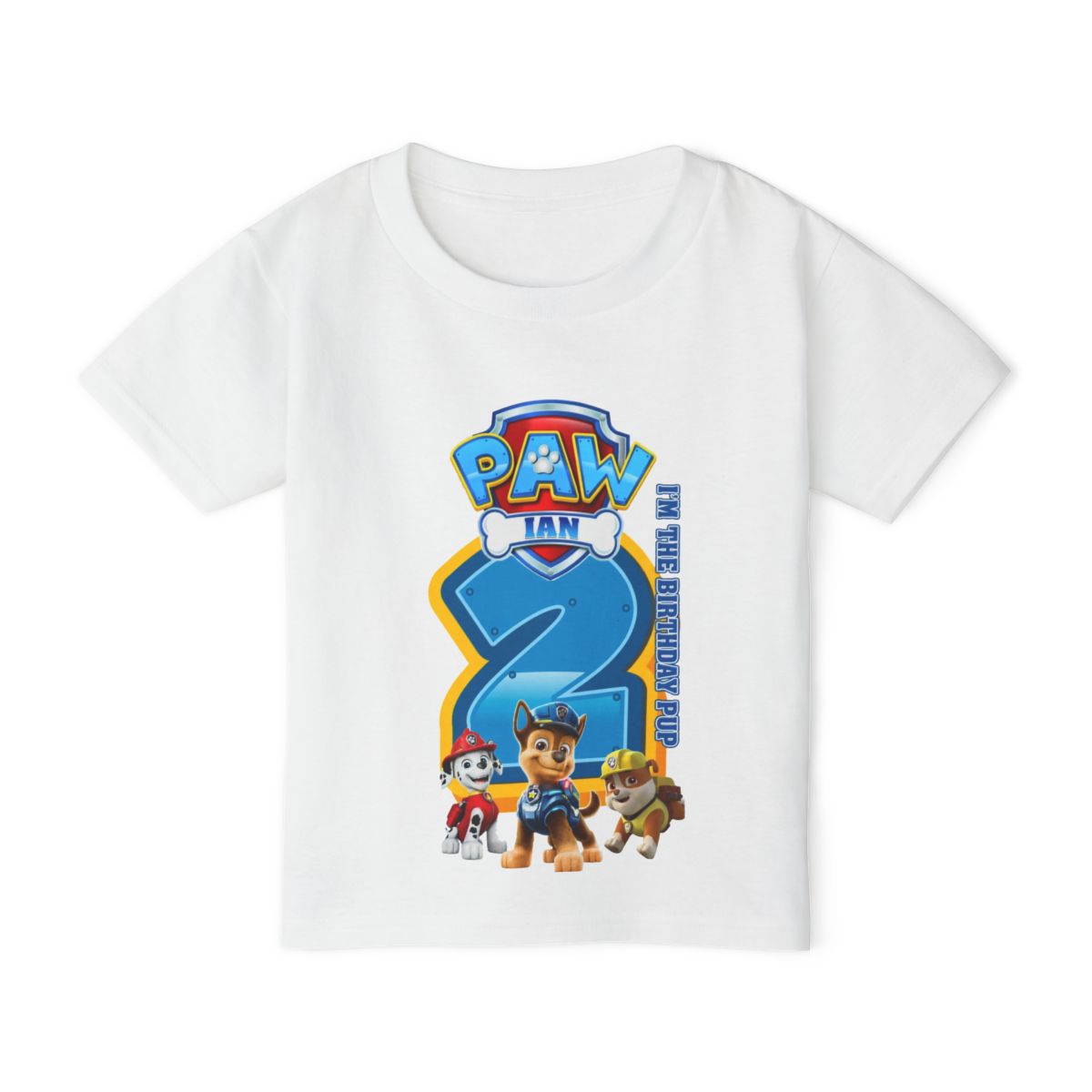 IAN Toddler T-Shirt — 'PAW Patrol 2' Birthday Tee featuring Chase