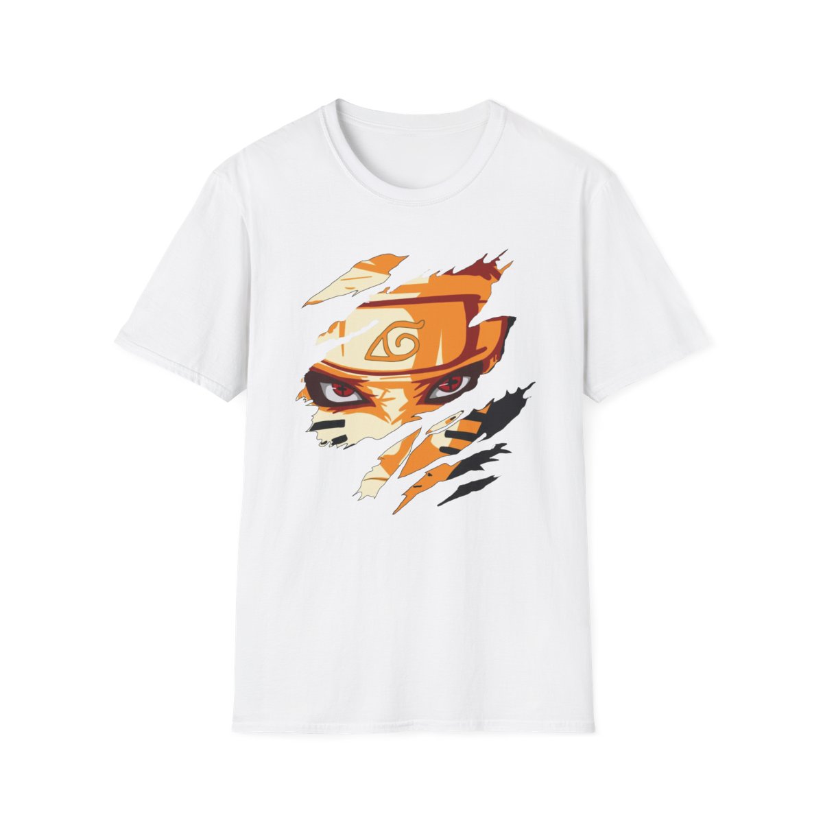 Copy of Unisex JL Anime T-Shirt Softstyle Back & Front Printed - Naruto
