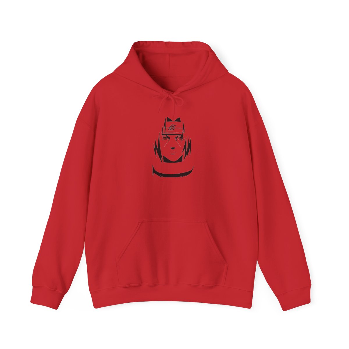 Unisex Heavy Blend JL Anime Hooded Sweatshirt - Itachi Uchiha in The Village