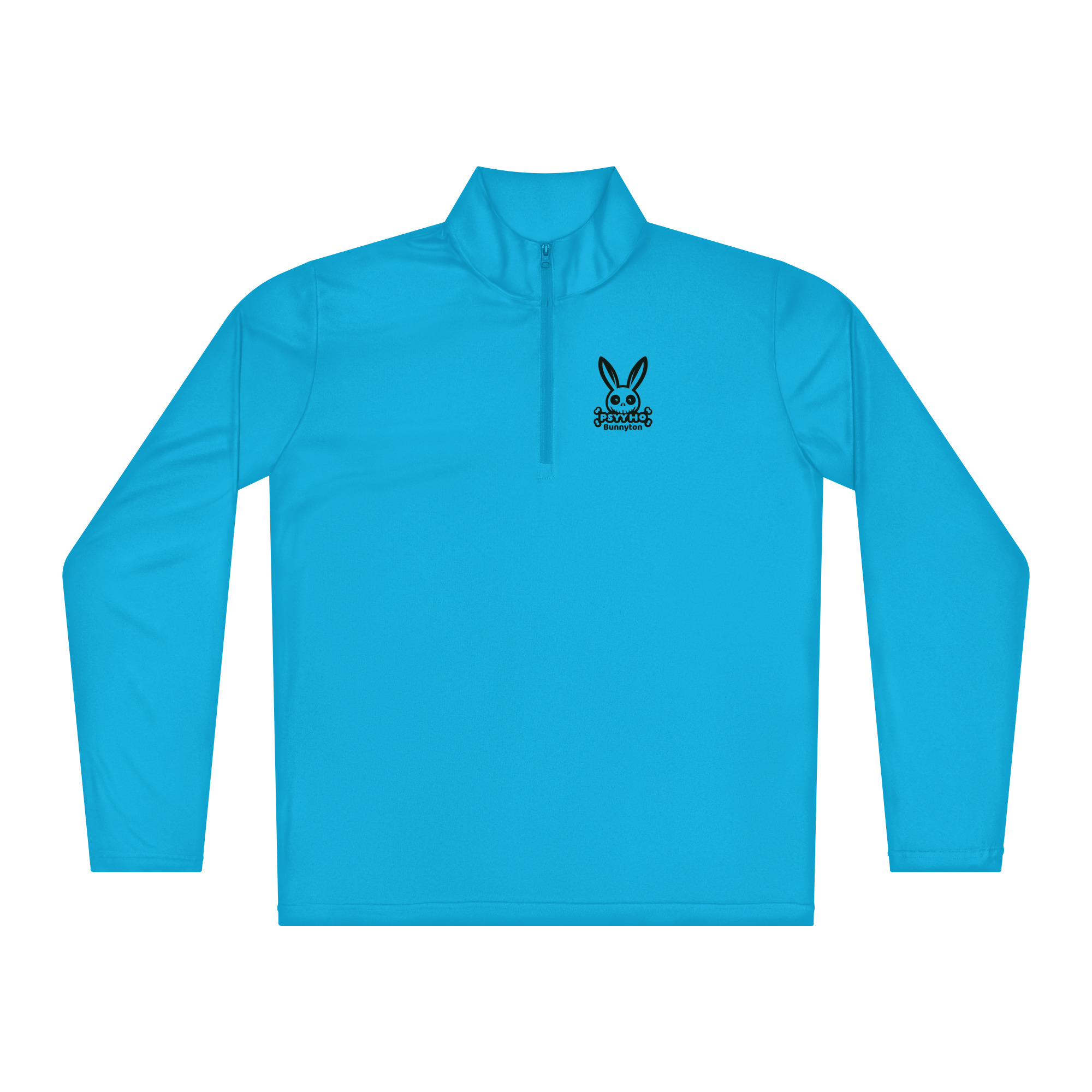 Psyyho Bunnyton Lightweight quarter-zip pullover Original Black Logo