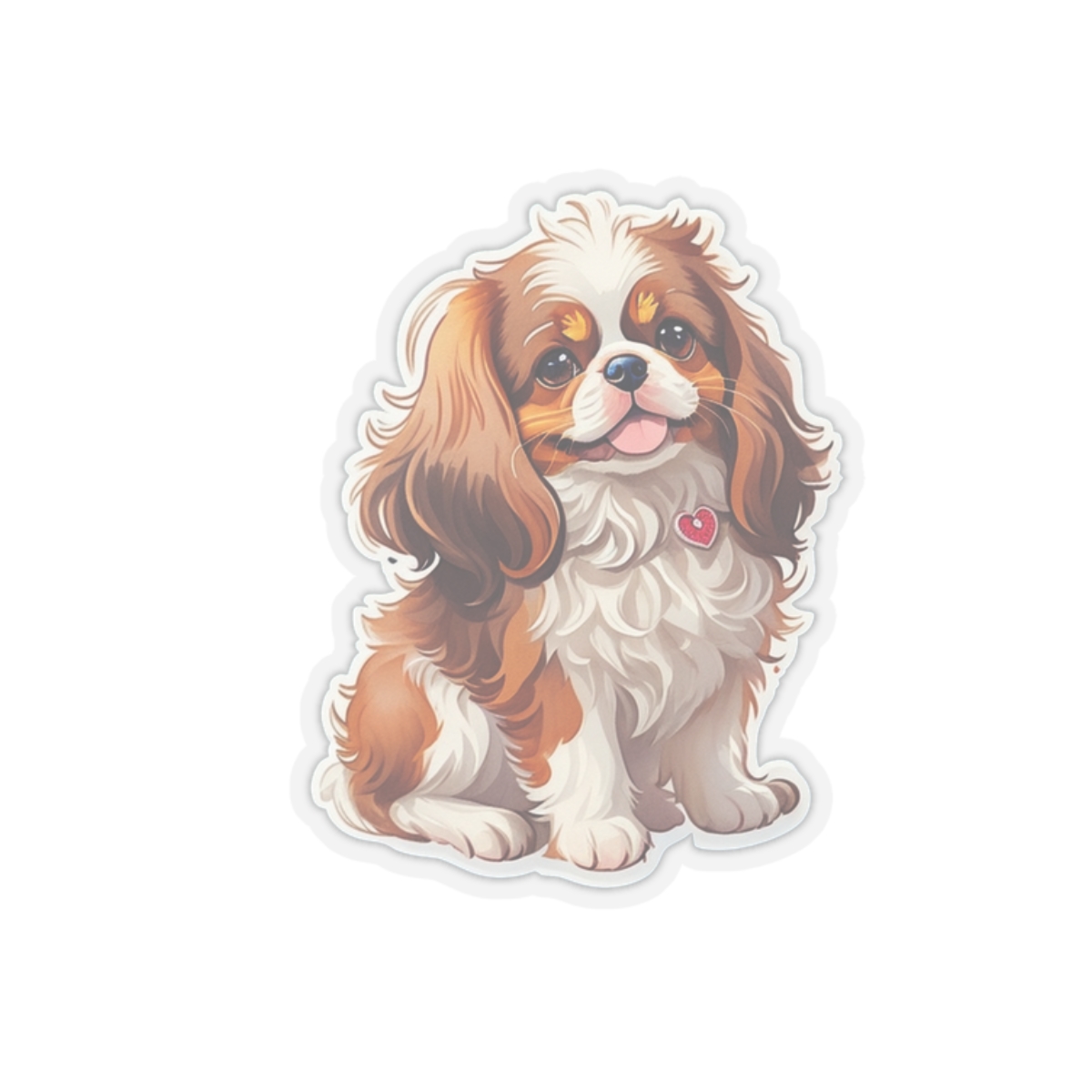 Kiss-Cut Stickers, lovely cute dog stickers, aesthetic stickers, trendy stickers