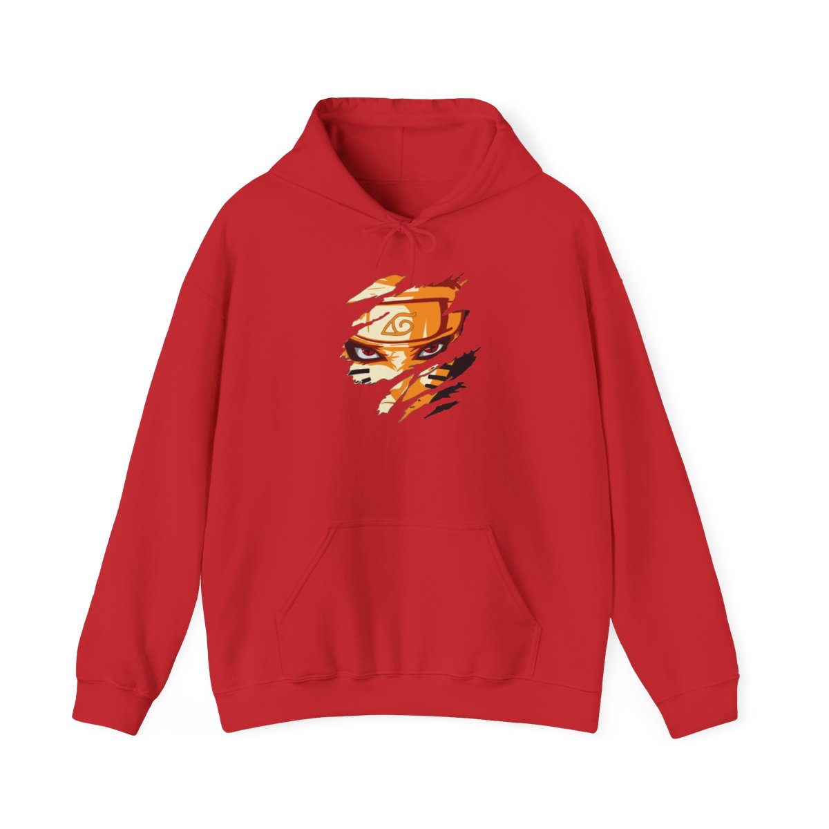 Unisex Heavy Blend JL Anime Hooded Sweatshirt - The hero of the hidden leaf