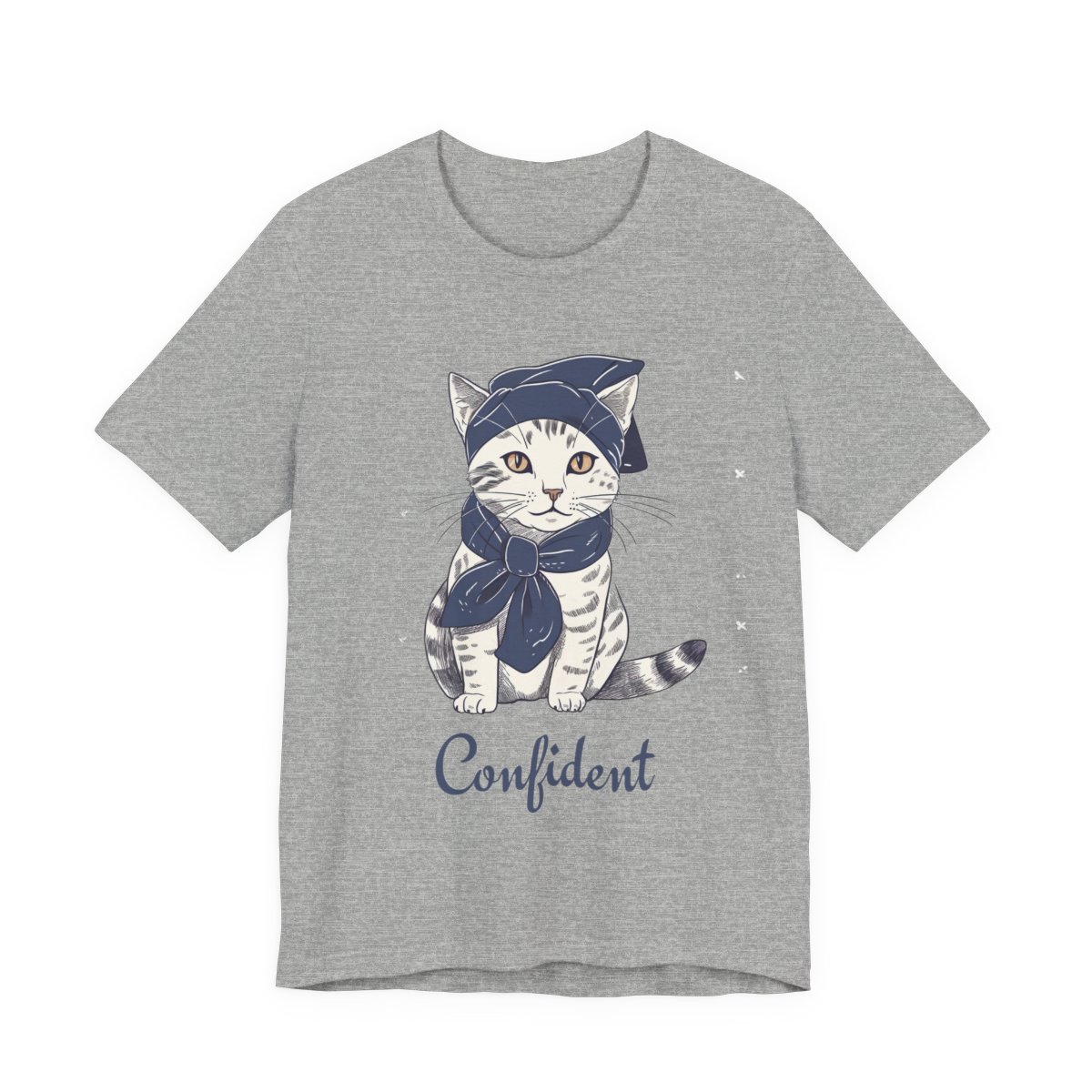 Confident Cat Tee, Unisex Jersey Short Sleeve Tee, Cat Lovers Tee