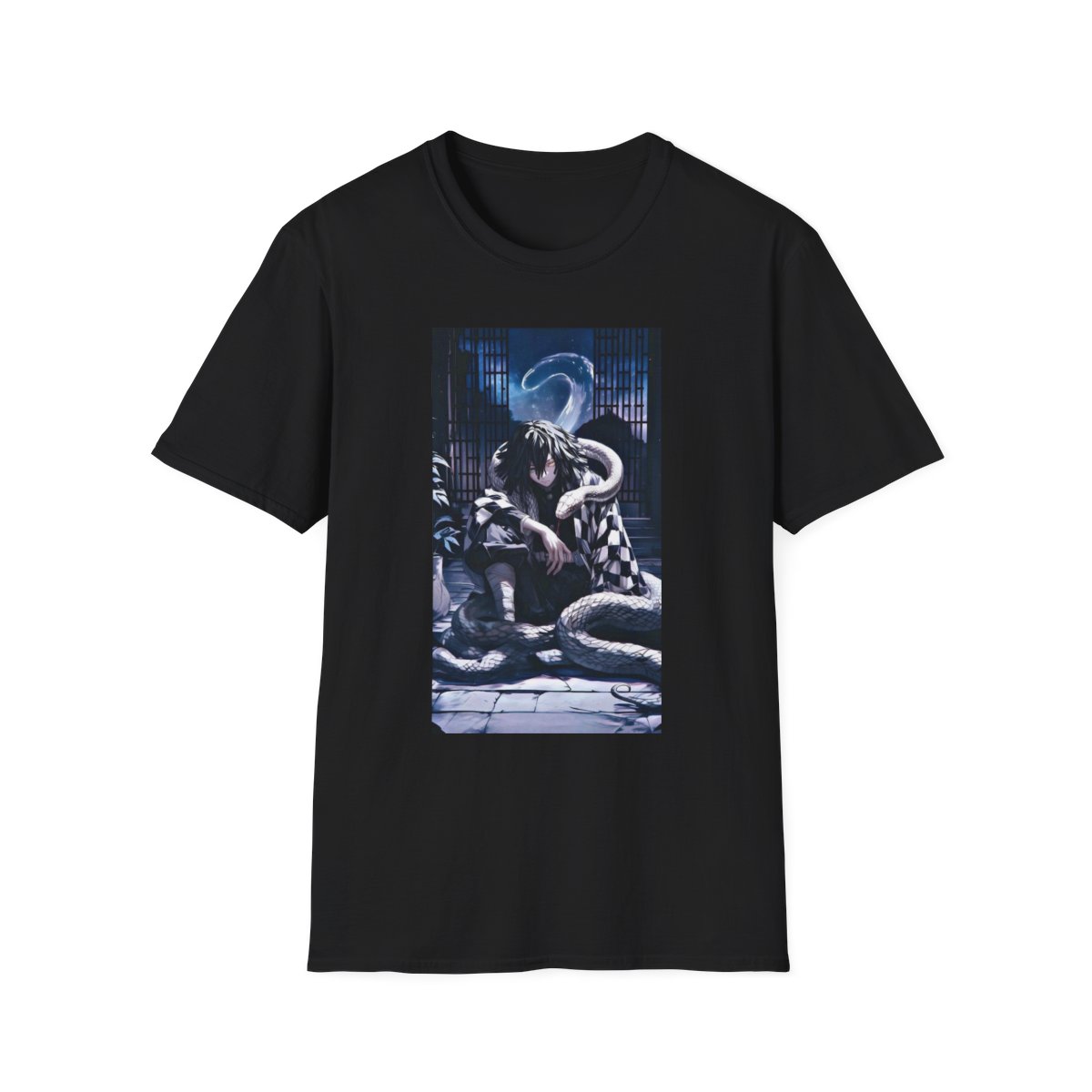 Demon Slayer Unisex JL Anime T-Shirt Softstyle - Obanai Iguro 1