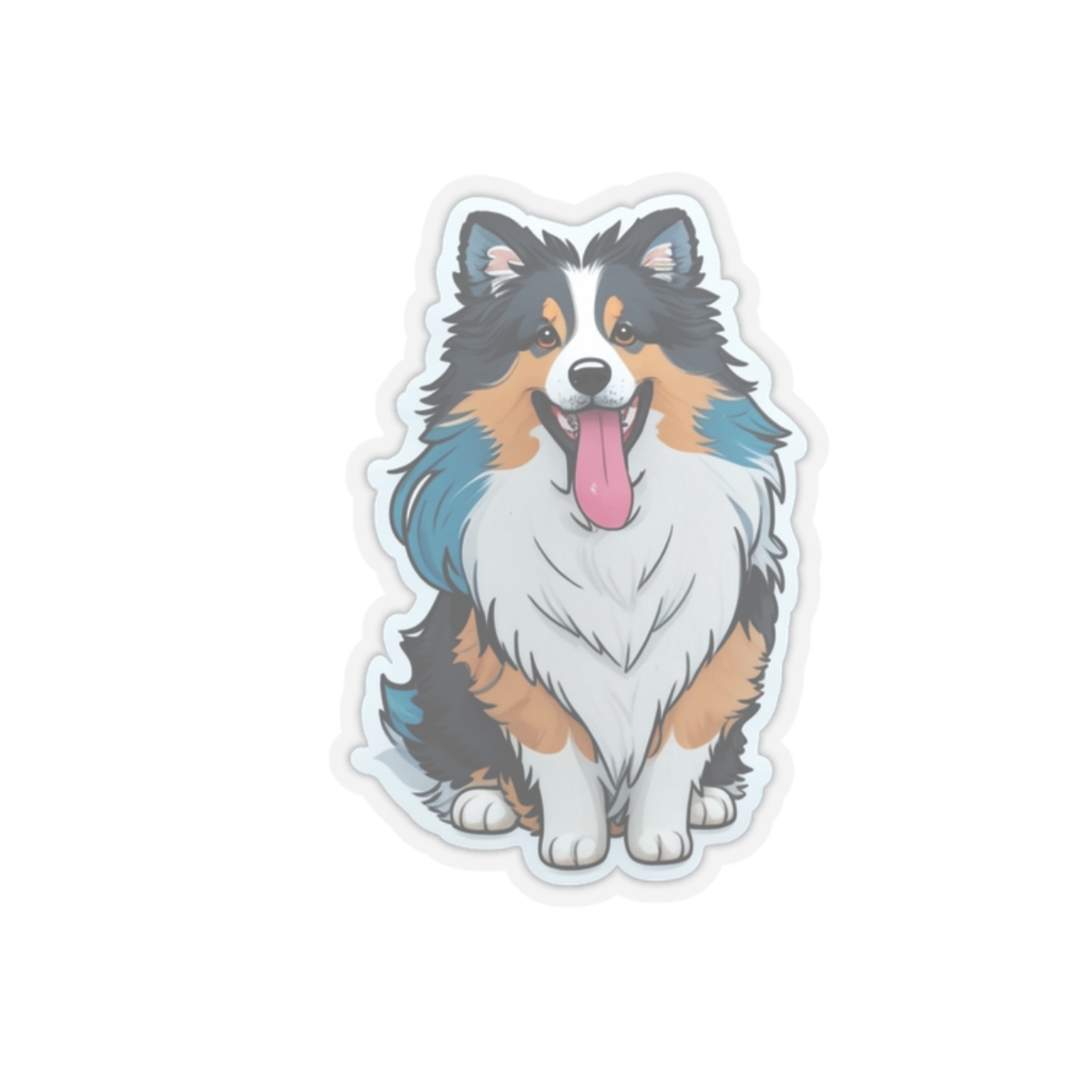 Kiss-Cut Stickers, Rough Collie dog stickers aesthetic stickers, trendy stickers