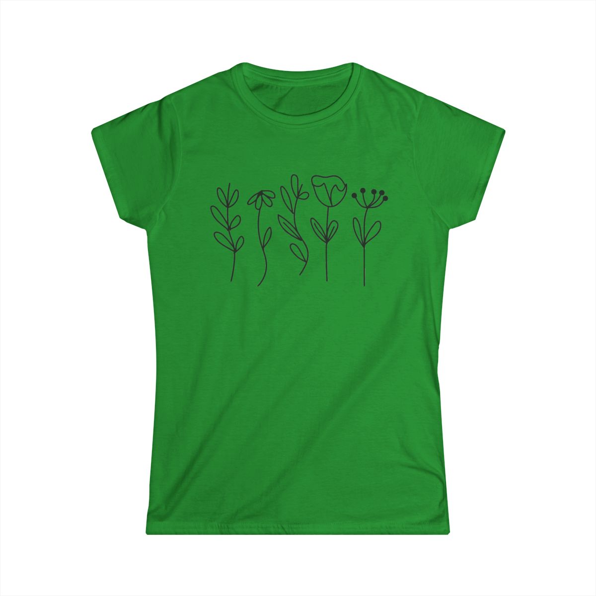 Flowers One Line Shirt, Floral Line Art Shirt, flowers Line Shirt, Plant shirt