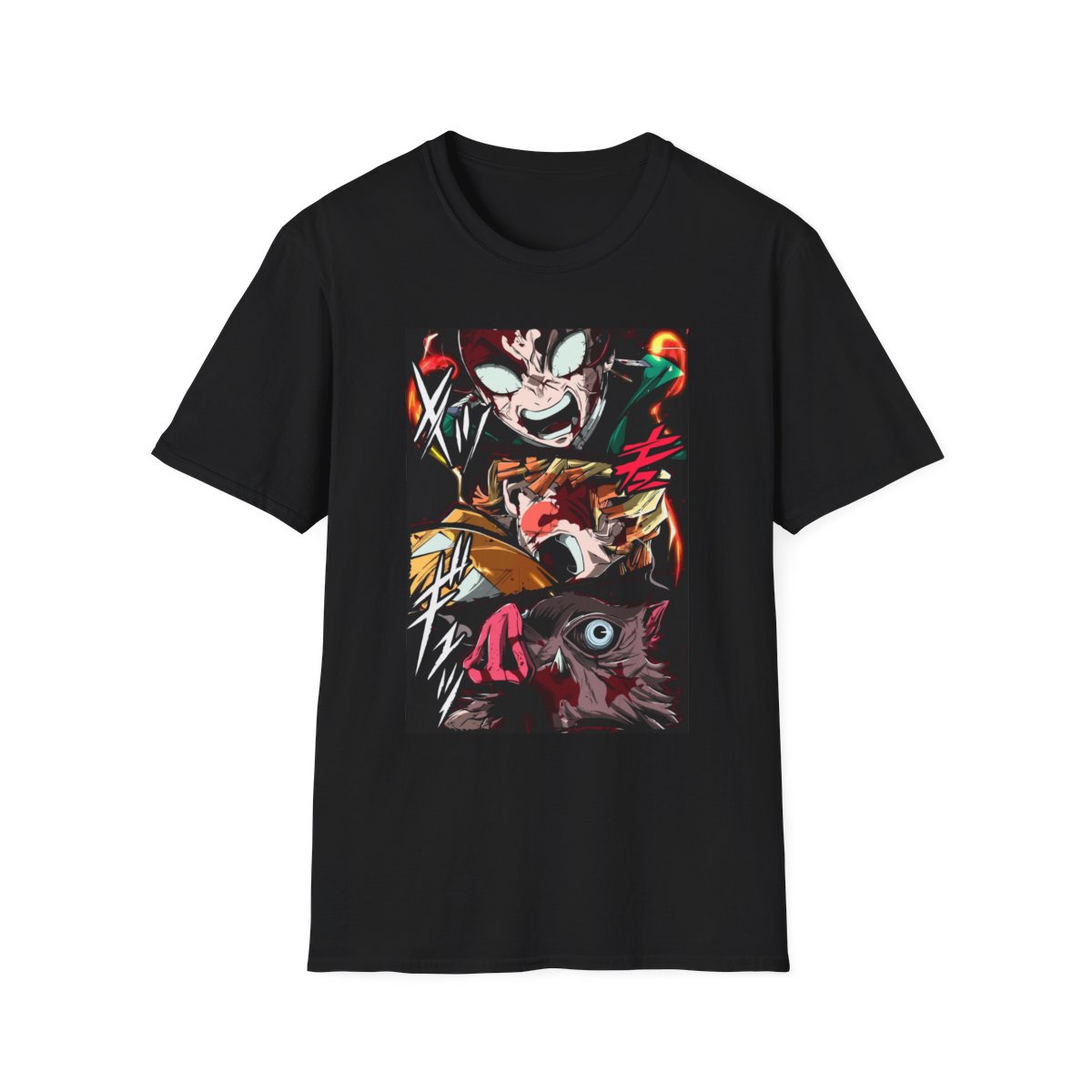 Unisex JL Anime T-Shirt Softstyle - KnY Kamado Best Friends