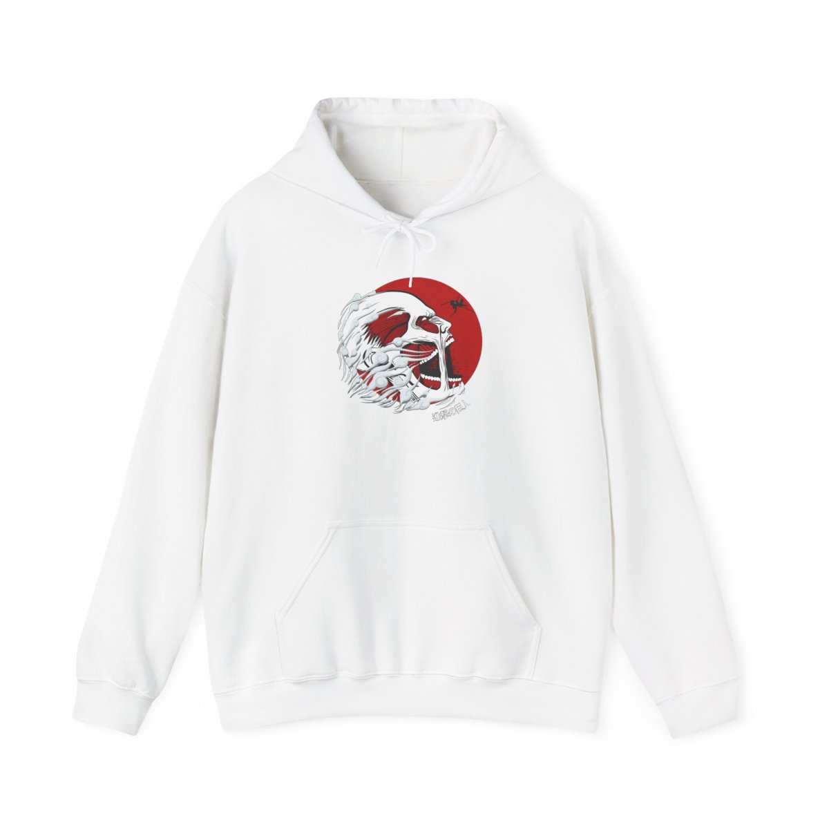 Unisex Heavy Blend JL Anime Hooded Sweatshirt - Attack on Titan Colossal Titan