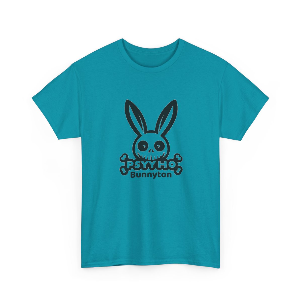 Unisex Heavy Cotton Tee PSHYYHO BUNNYTON Original Logo Design