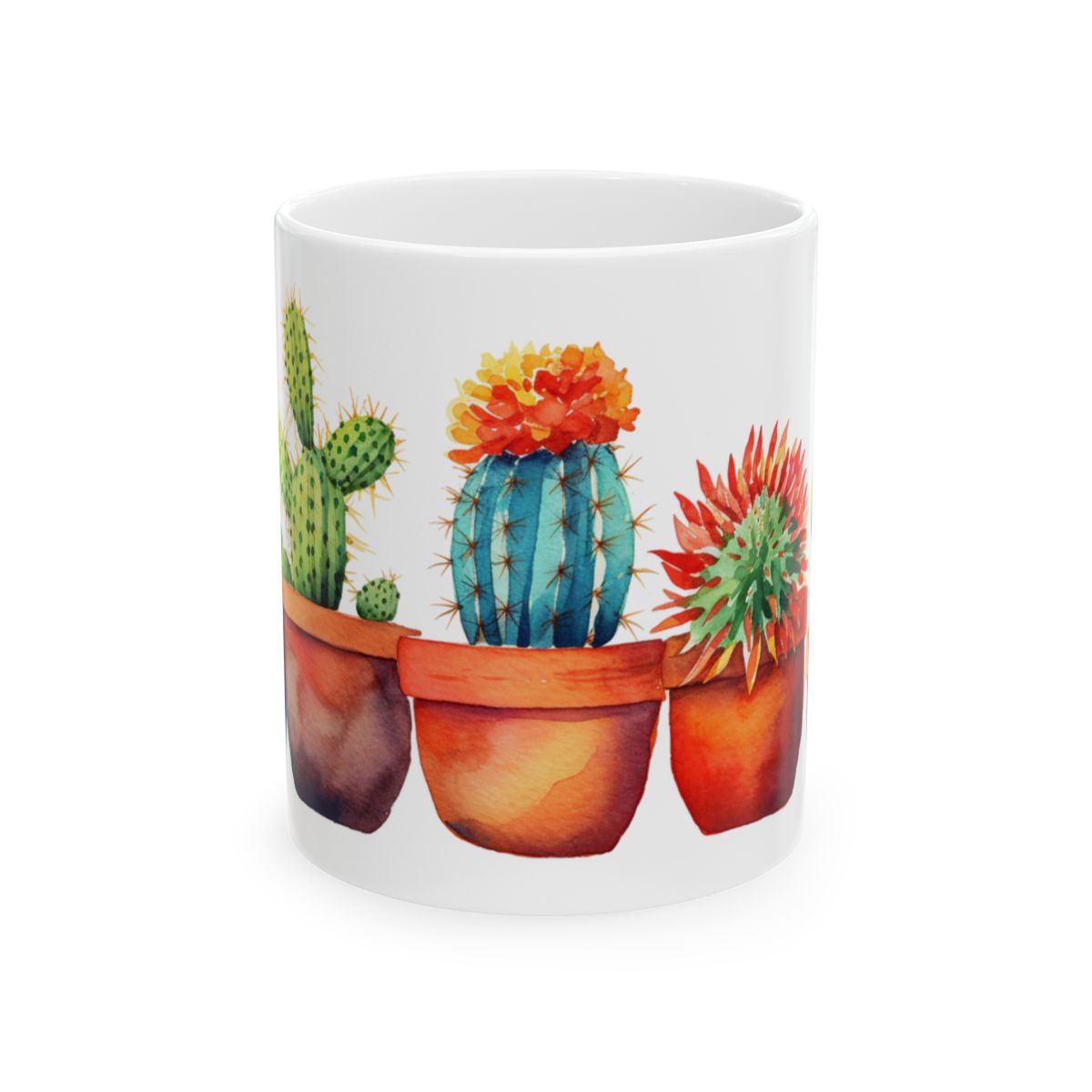 Ceramic Mug 11oz, Cactus Mug - Father's Day Gift - Mother's Day Gift