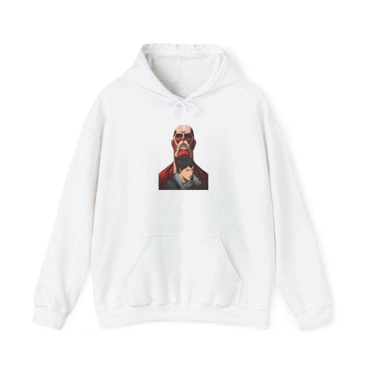 Unisex Heavy Blend JL Anime Hooded Sweatshirt - Attack on Titan Colossal Titan