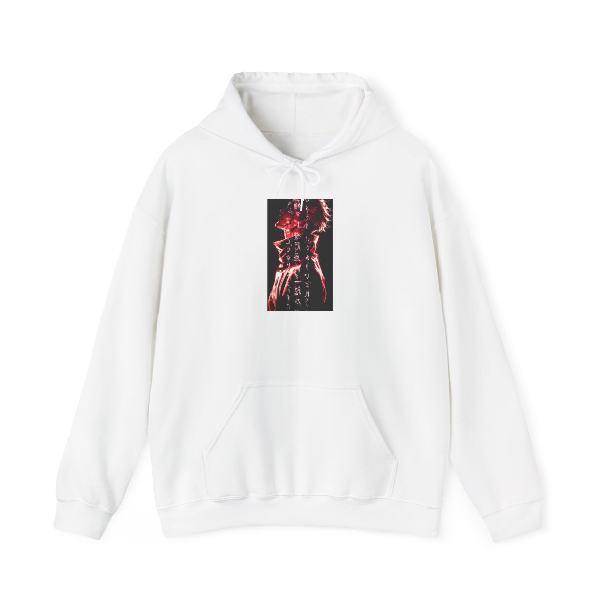 Unisex Heavy Blend JL Anime Hooded Sweatshirt - Sukuna Red Evil