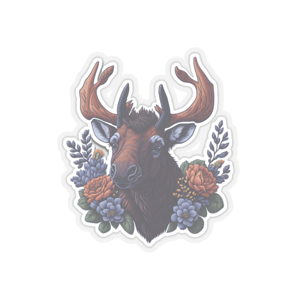 Kiss-Cut Stickers, Elk stickers, aesthetic stickers, trendy stickers