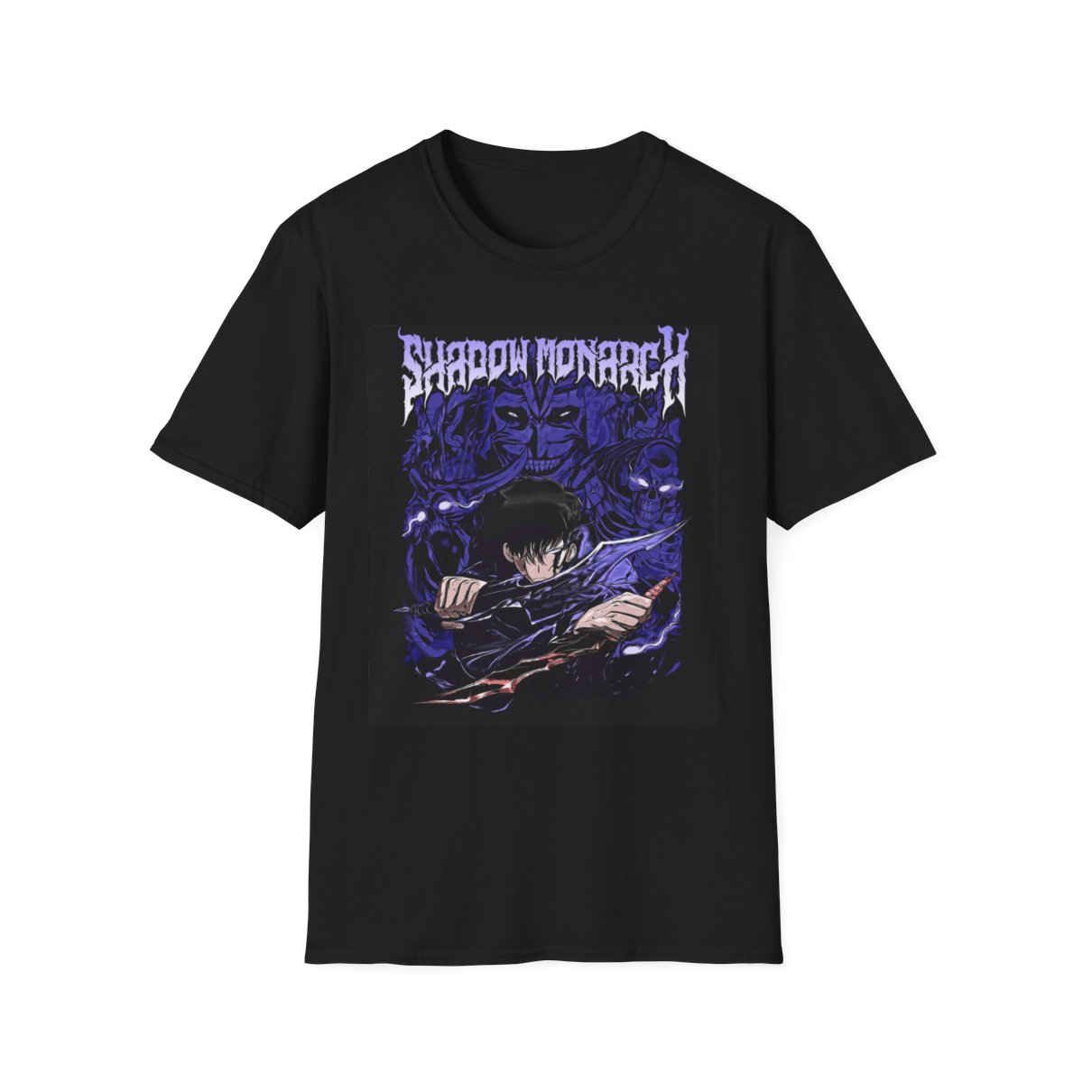 Unisex JL Anime T-Shirt Softstyle - Solo Leveling Illustration