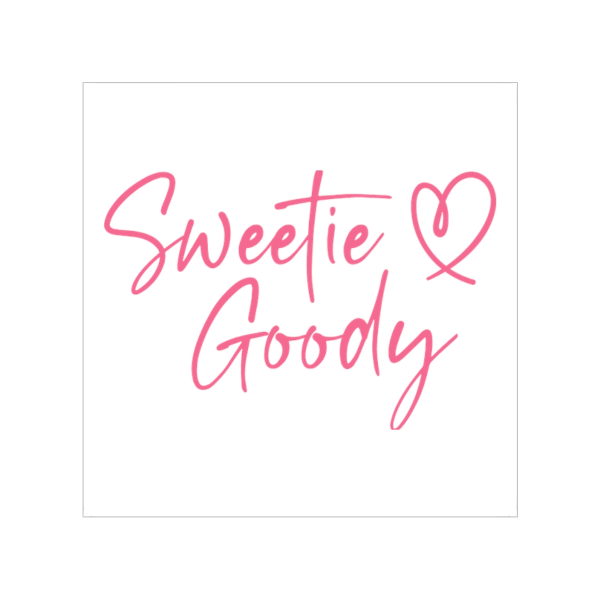 Transparent Outdoor Sticker - Sweetie  Goody, Car Decor