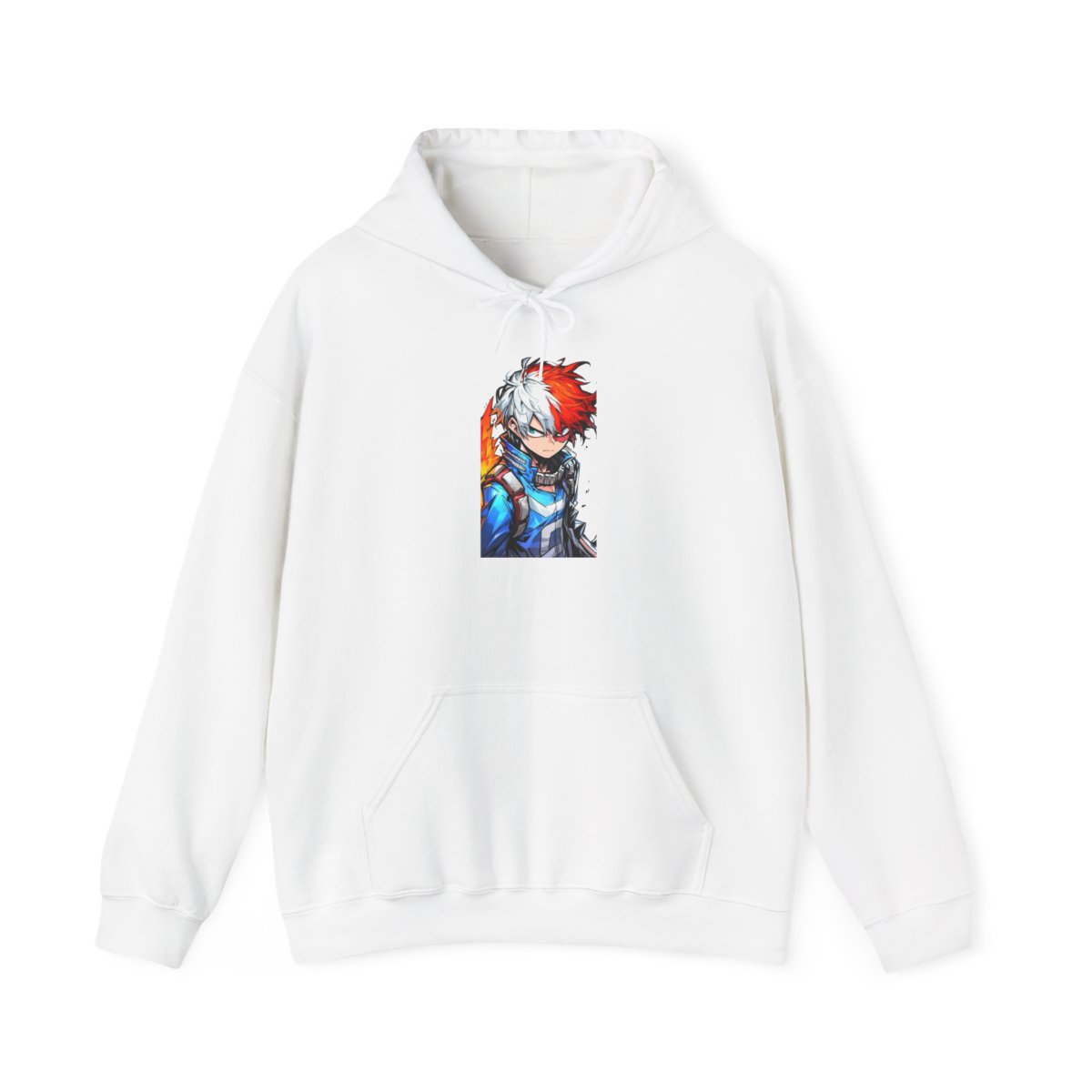 Unisex Heavy Blend JL Anime Hooded Sweatshirt - My Hero Academia Shoto Todoroki