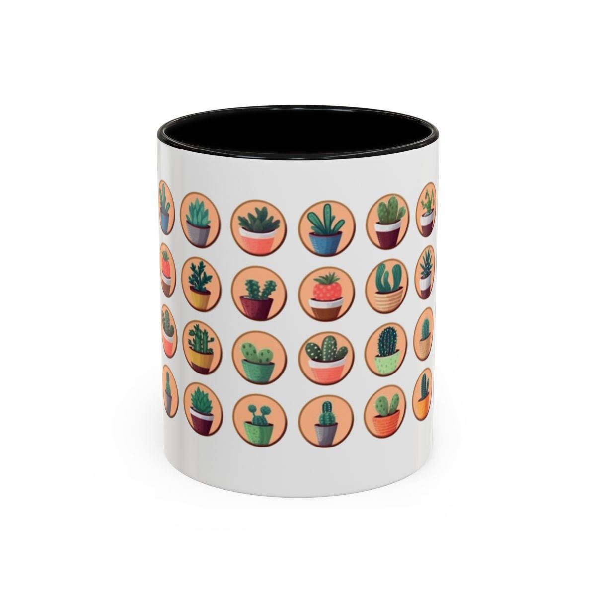 Succulent Plant Coffee Mug, Botanical Coffee Cup, Gardening Lover Mug