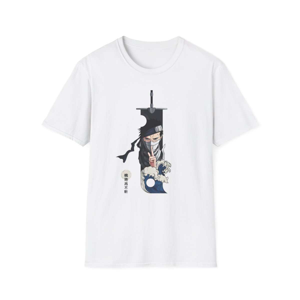 Unisex JL Anime T-Shirt Softstyle Front and Back Printed - Zabuza Momochi