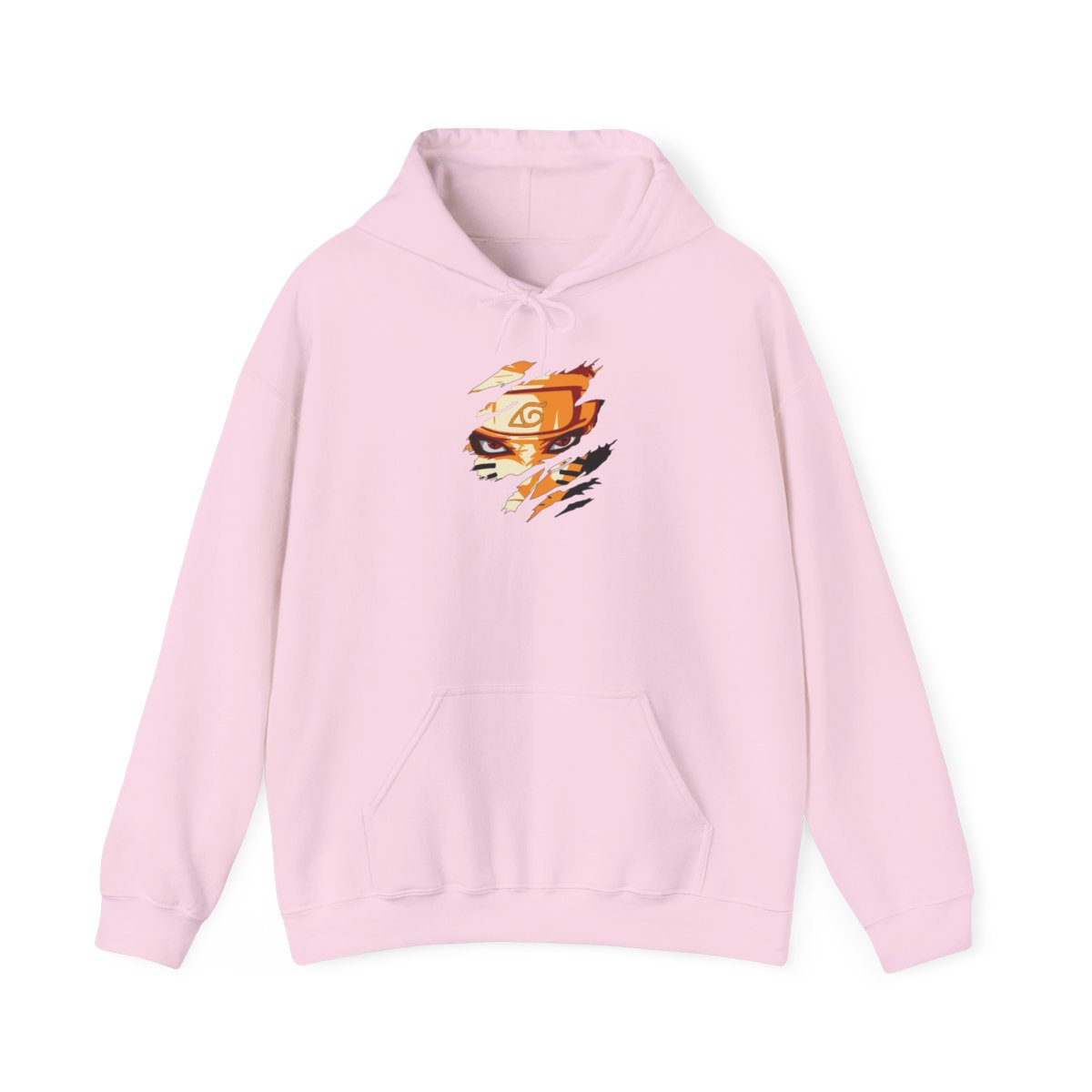 Unisex Heavy Blend JL Anime Hooded Sweatshirt - The hero of the hidden leaf
