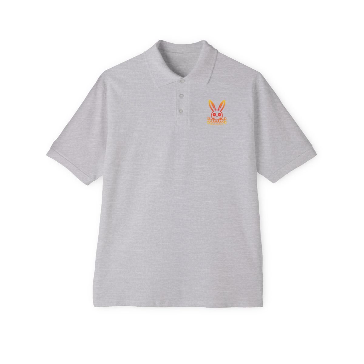 Men's Piqué Polo PSYYHO BUNNYTON On Fire Logo