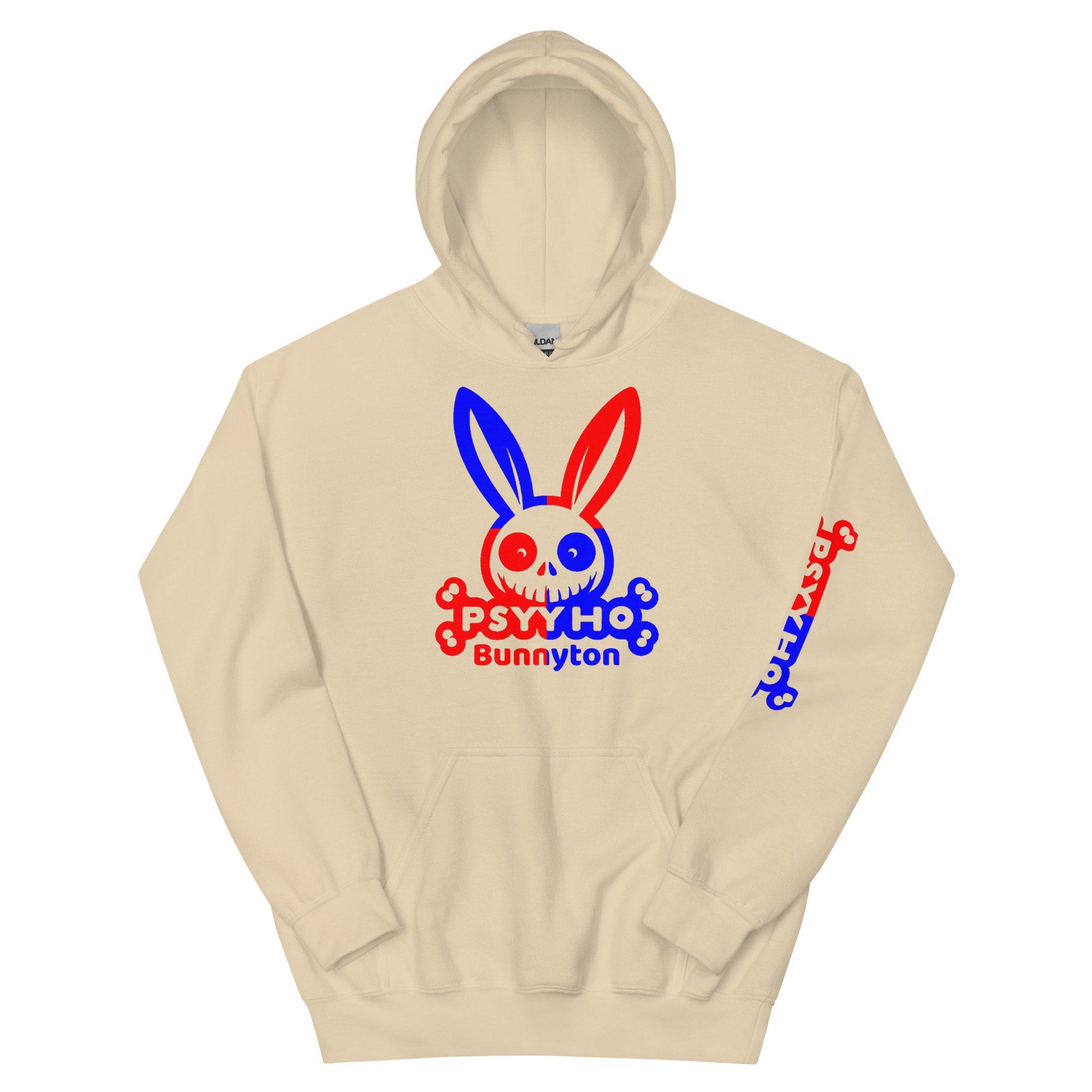 JL Unisex Heavy Blend Hoodie Psyyho Bunnyton DR Flag