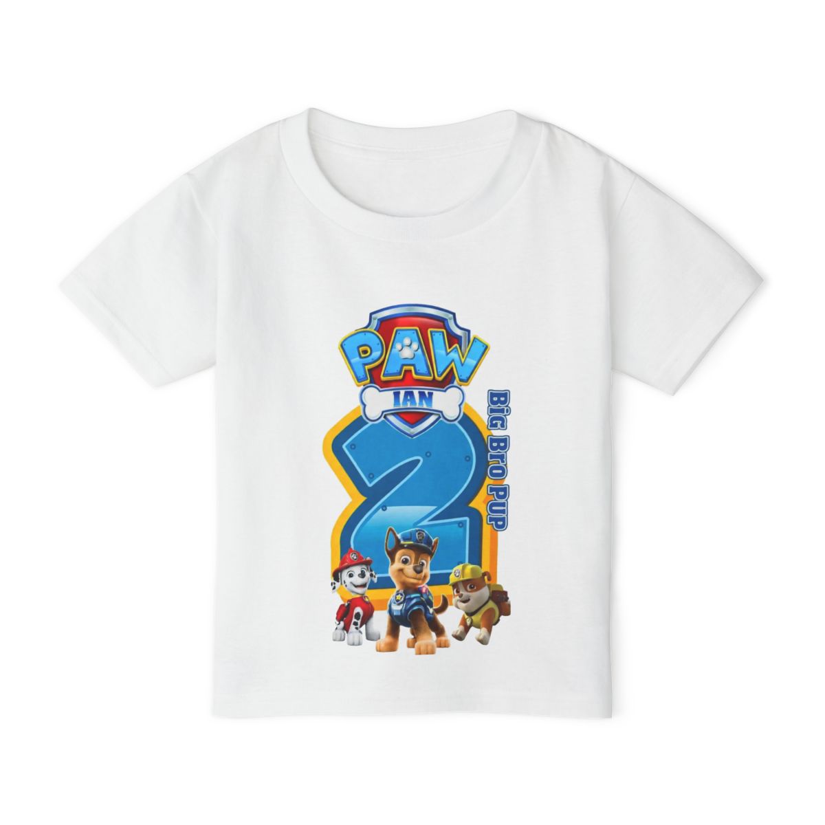 Ethan Toddler T-Shirt — 'PAW Patrol 2' Birthday Tee featuring Chase