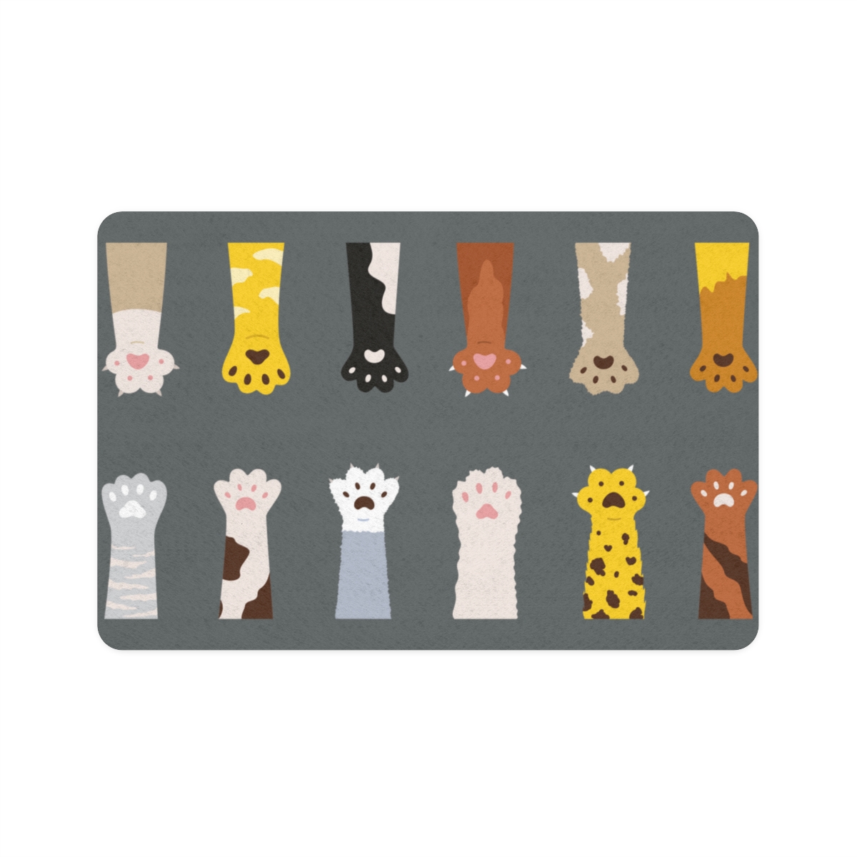 Pet Food Mat Non-Slip Waterproof Pet Food Mat, Dog Mat for Food and Water(12x18)