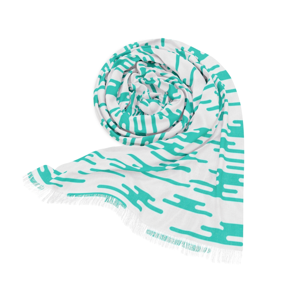 Lightweight Anime Scarf Vibrant Japanese-Inspired Design Soft, Semi-Translucent, Perfect for Conventions & Everyday Tokito Clear Style