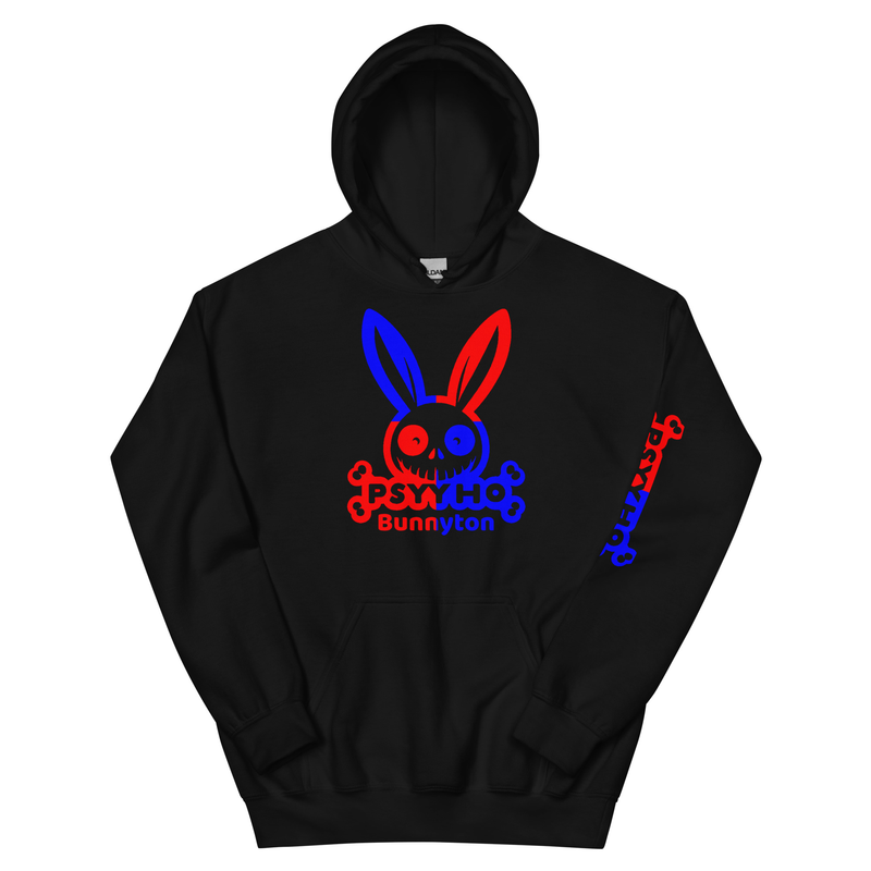 JL Unisex Heavy Blend Hoodie Psyyho Bunnyton DR Flag
