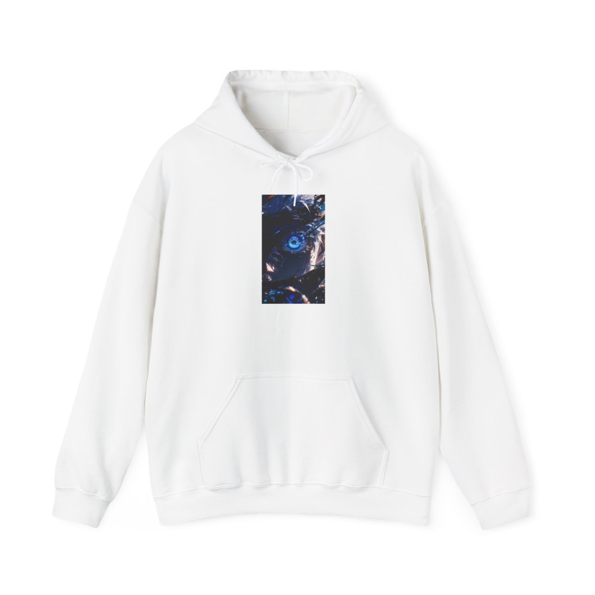 Unisex Heavy Blend JL Anime Hooded Sweatshirt - JJK Satoru Gojo Eyes Power