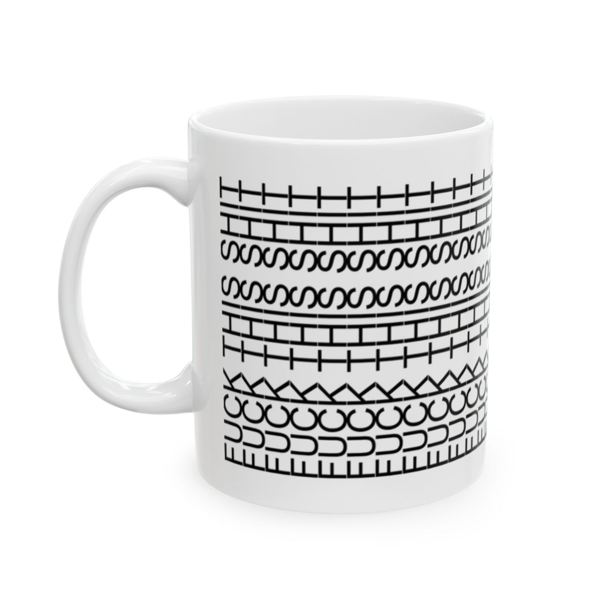 Funny Ceramic Mug - "F*CK THIS SH*T" - Humor for Coffee Lovers - 11oz & 15oz