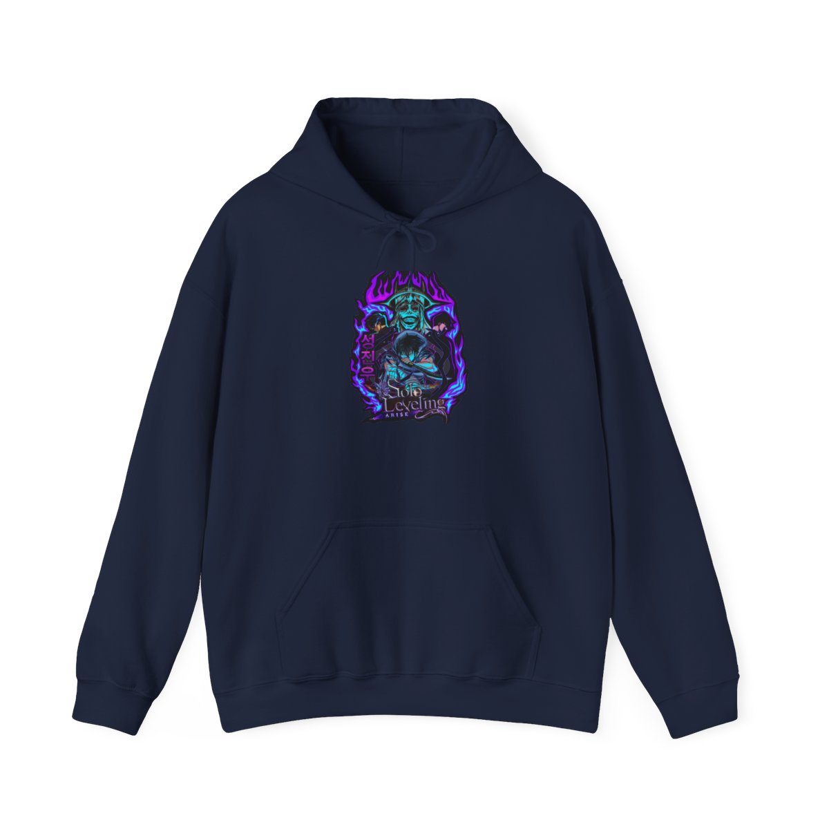 Unisex Heavy Blend JL Anime Hooded Sweatshirt - Solo Leveling