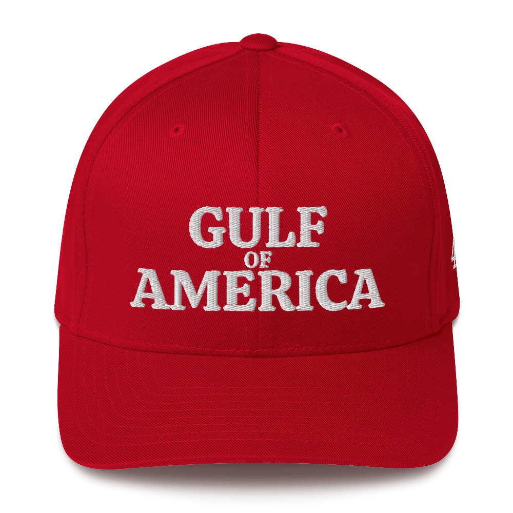 JL Gulf of America Flexfit Hat – “45–47” Logo, Structured Fit, Stretch Band Cap