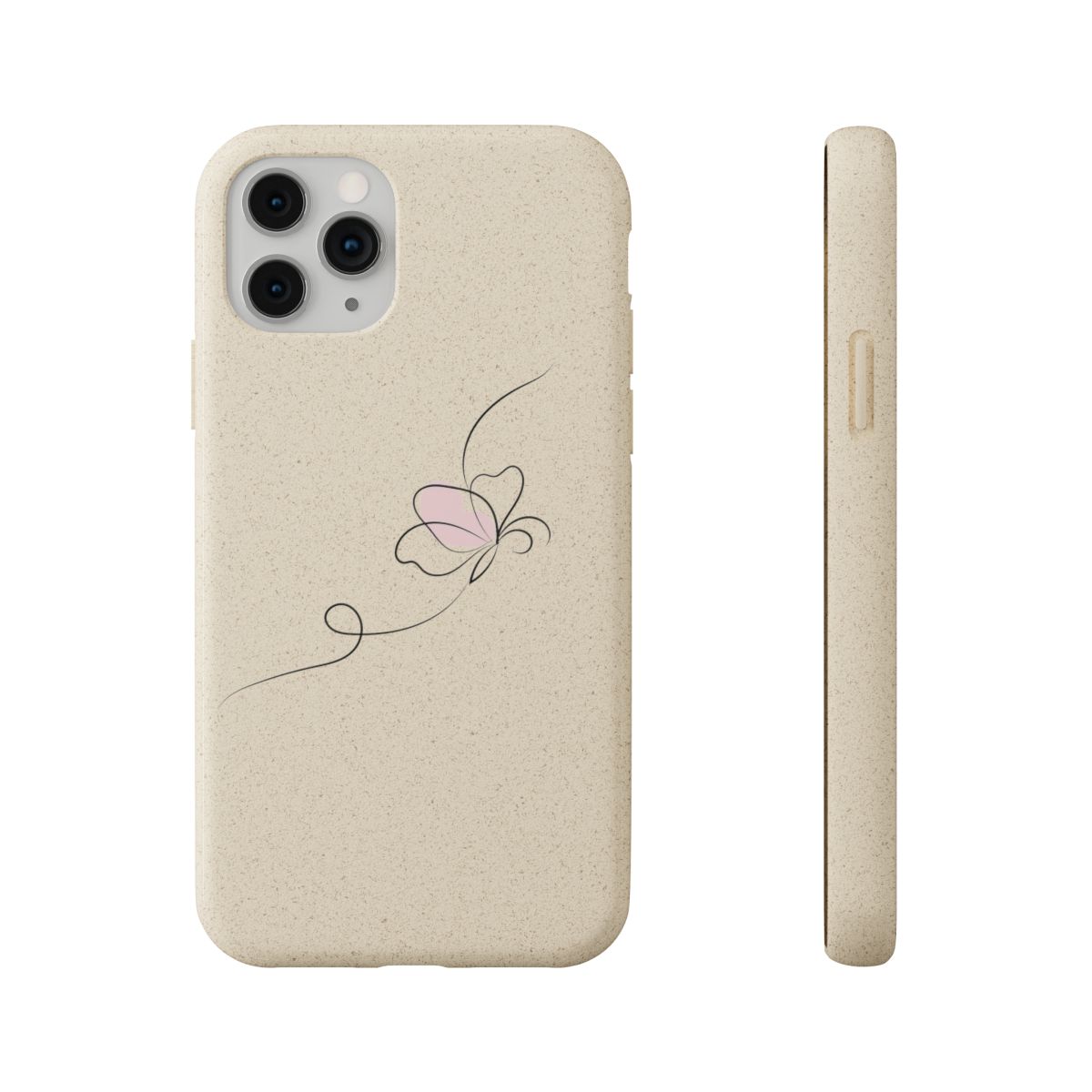 Biodegradable Single Line Art Case, Cover for iPhone and Samsung