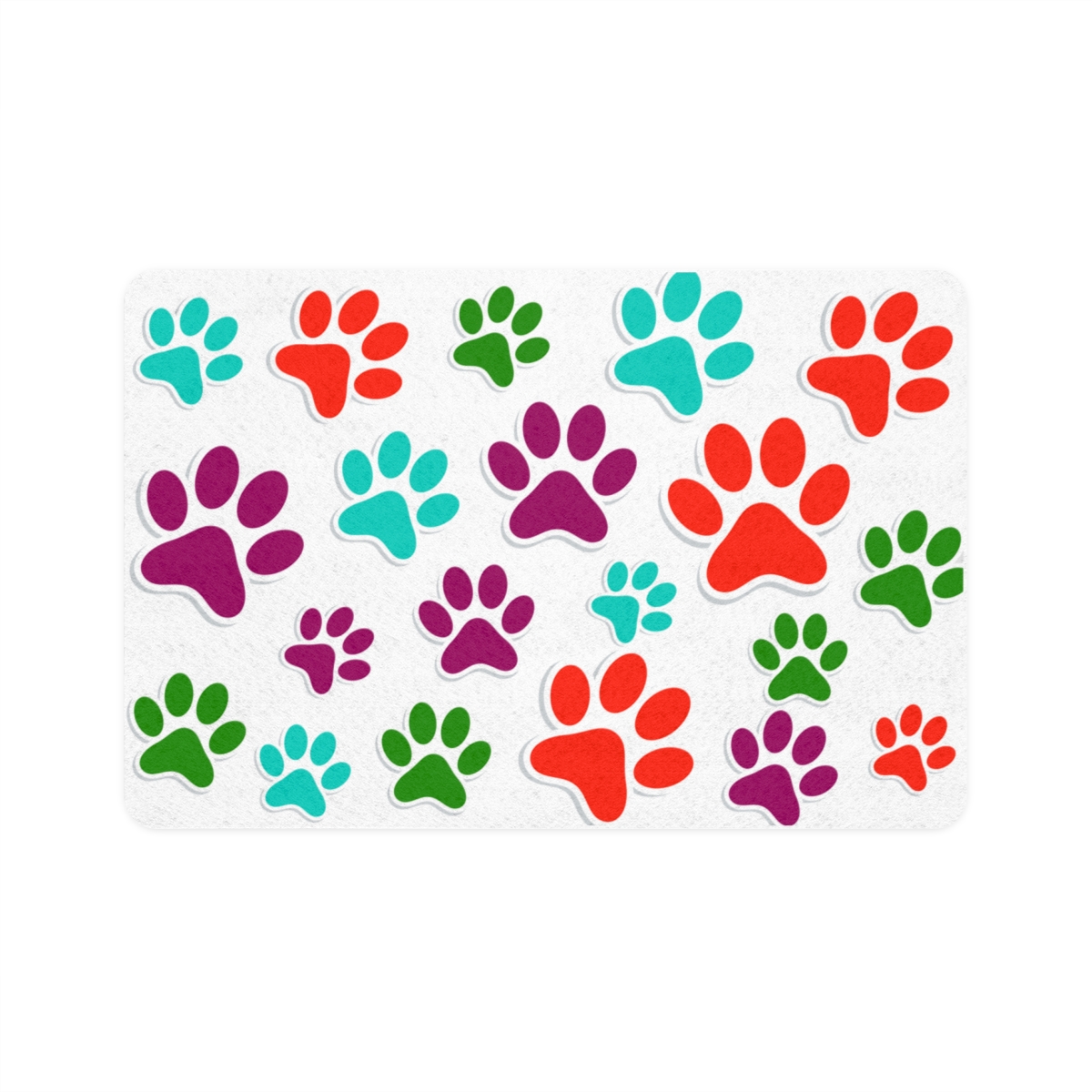 Pet Food Mat Non-Slip Waterproof Pet Food Mat, Dog Mat for Food and Water(12x18)