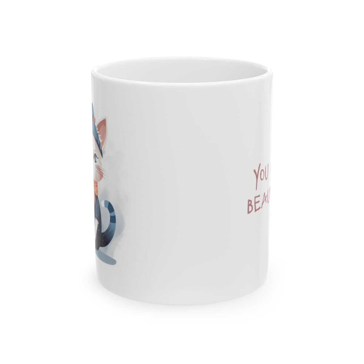 Cat Mug, Kitty Dogs Gift, Kitty Mom Gift, Gardener Mug, Cat Lovers Mug
