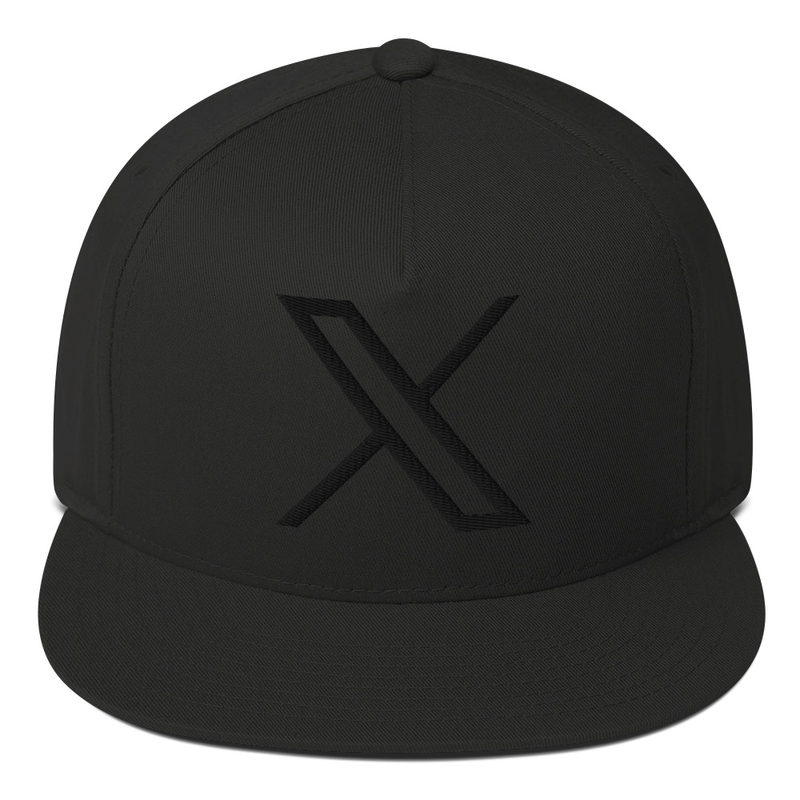 JL X Logo Snapback Hat – 3D Embroidered Five-Panel Cap, High-Profile Fit