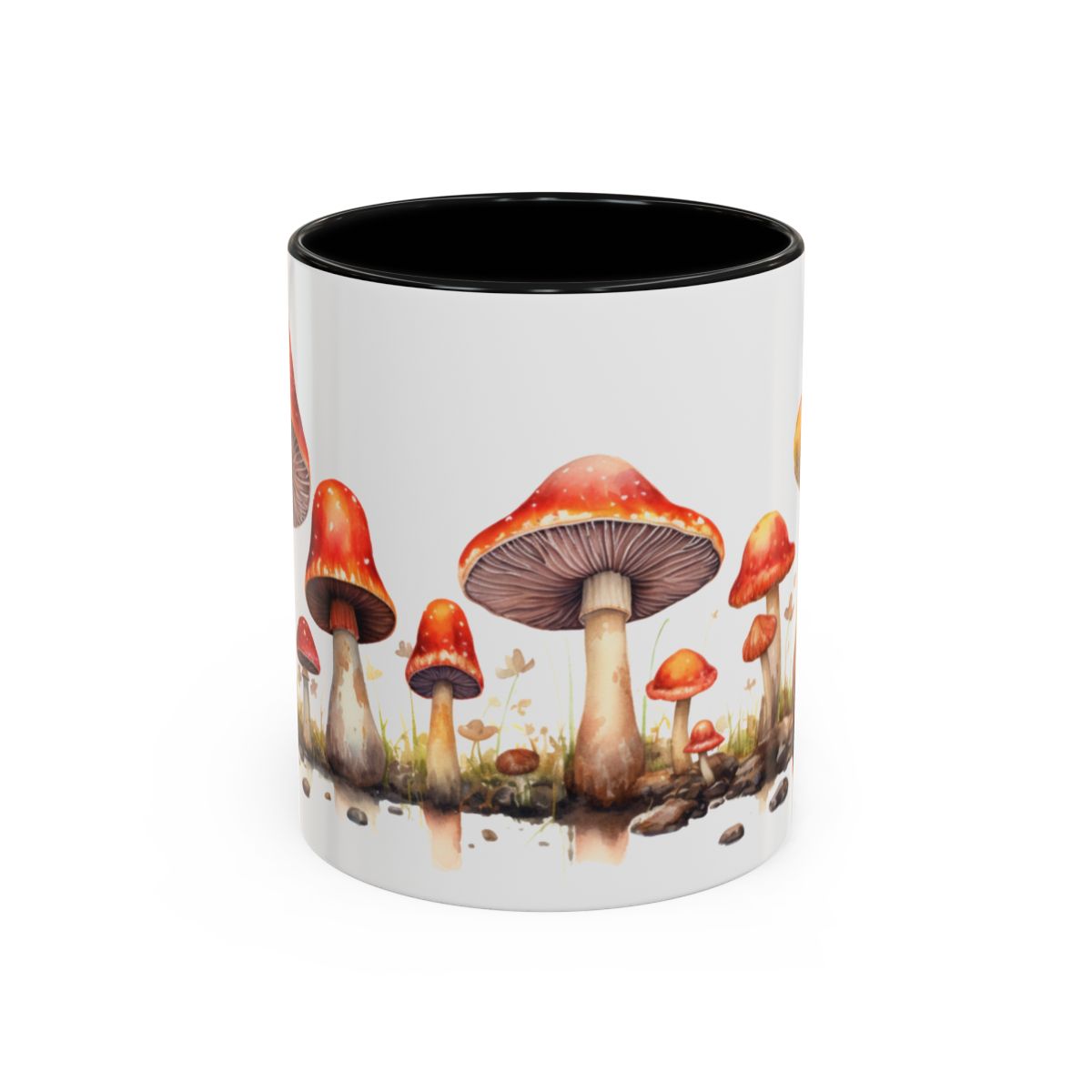 Accent Coffee Mug, 11oz, Mushrooms Mug - Father's Day Gift - Mother's Day Gift