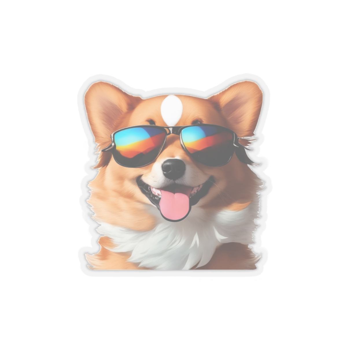 Colorful Kiss-Cut Stickers, dog stickers, aesthetic stickers, trendy stickers