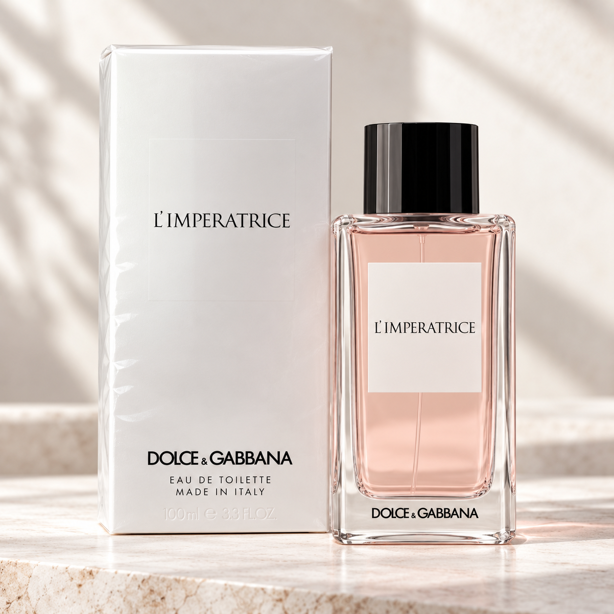 Dolce&Gabbana L’Imperatrice 100 ml bottle beside its box